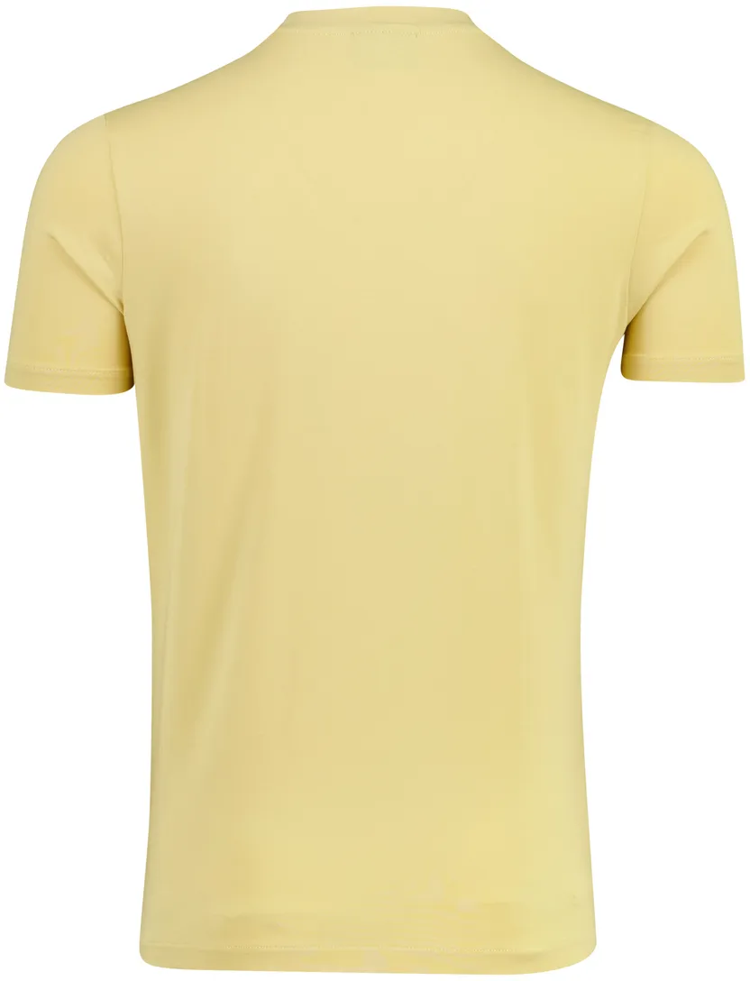 Geel t-shirt Cavallaro Bari Tee ronde hals katoen