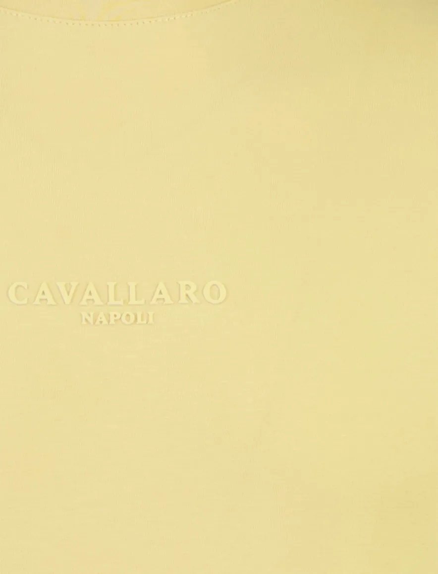 Cavallaro Bari Tee t-shirt geel korte mouw