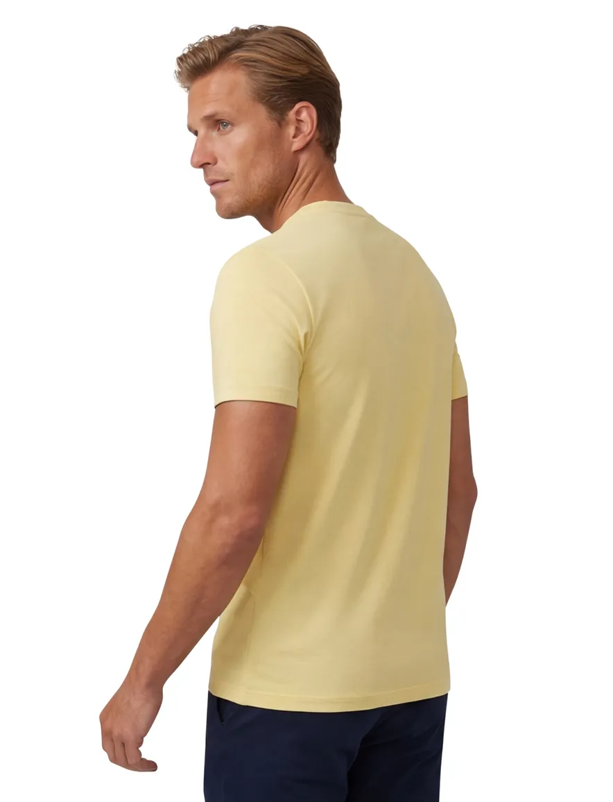 T-shirt Cavallaro Bari Tee ronde hals geel