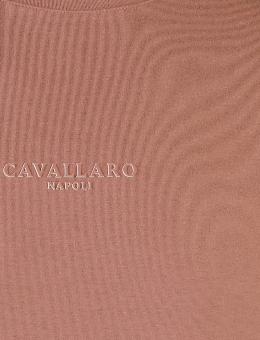 T-shirt Cavallaro Napoli Bari Tee regular fit met opdruk roze