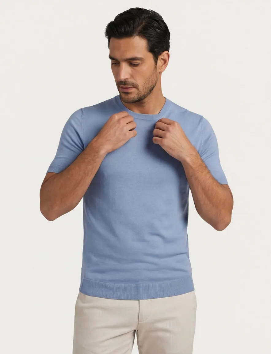 Cavallaro Bari t-shirt lichtblauw