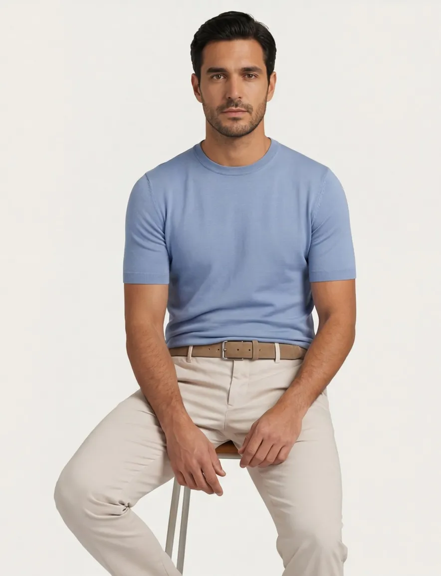 Cavallaro Bari t-shirt lichtblauw
