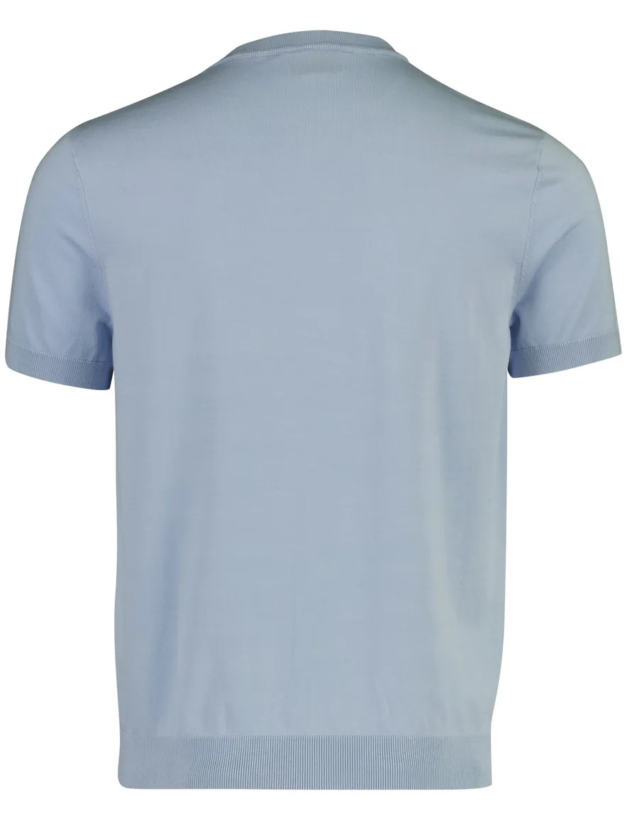 Lichtblauw t-shirt Cavallaro napoli lyocell