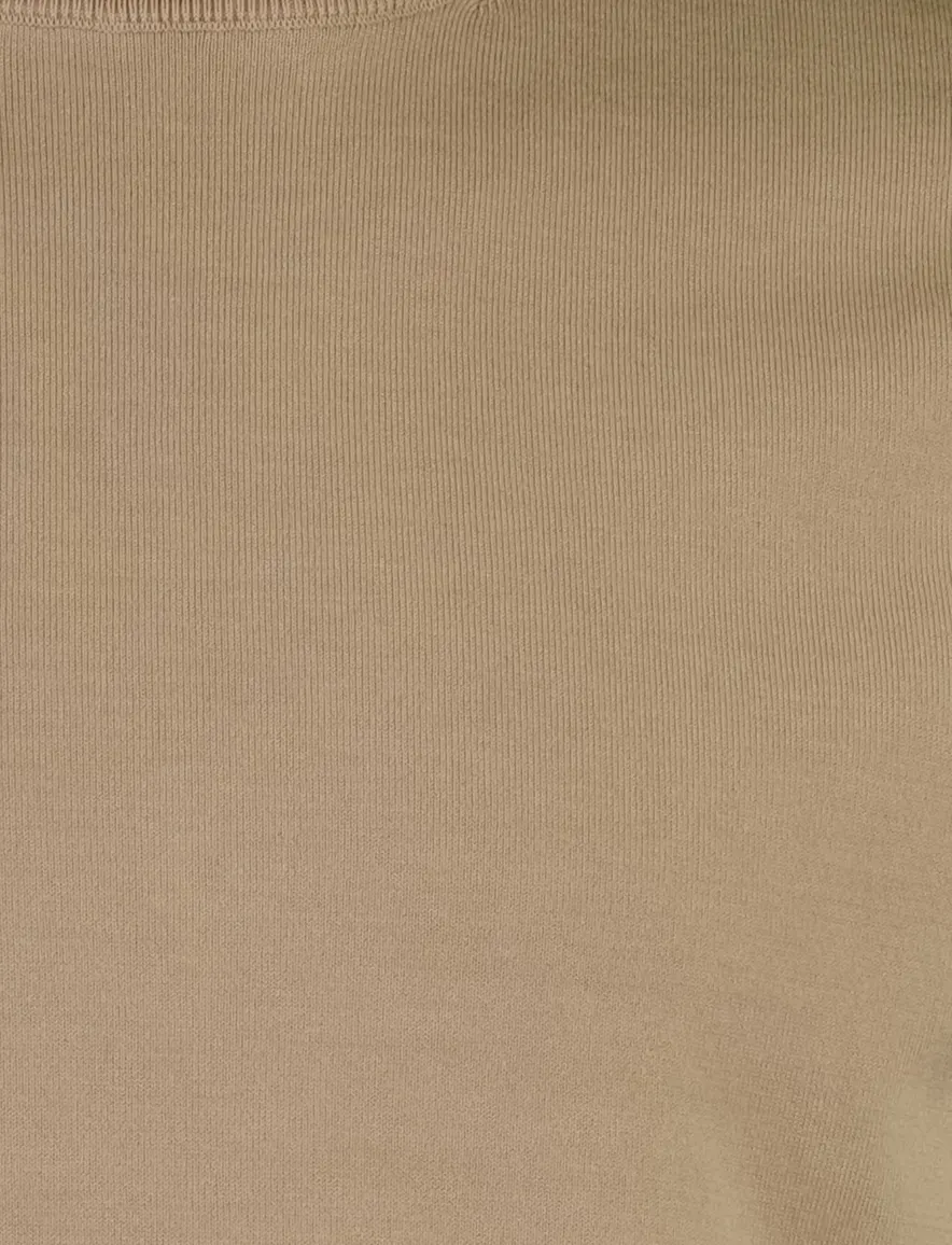 Cavallaro T-shirt beige Zalacio met boord
