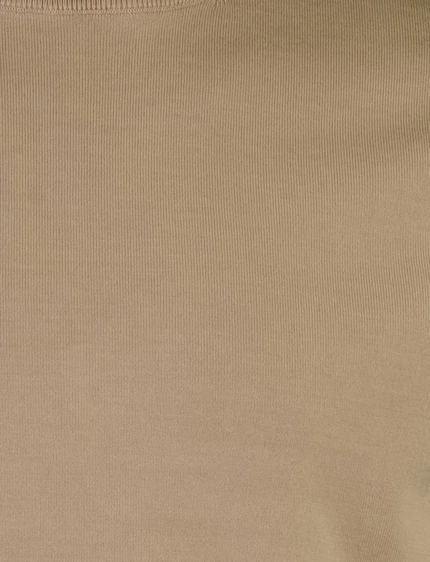 Ronde hals t-shirt beige Cavallaro slim fit
