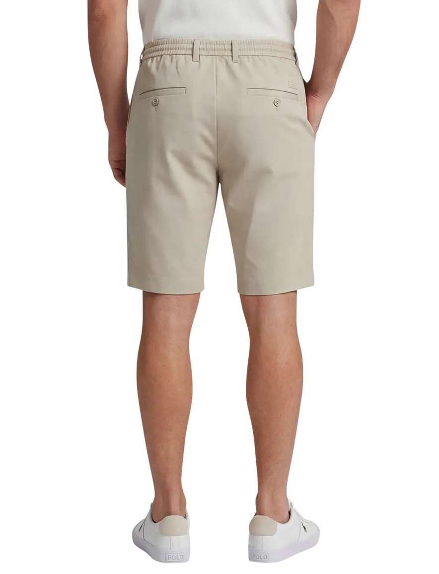 beige bermuda Cavallaro slim fit elastische band