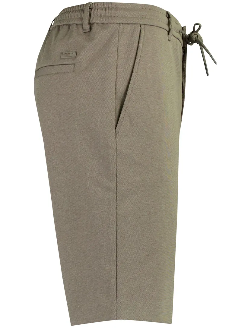 Bermuda Cavallaro Zeradino bruin slim fit elastische band