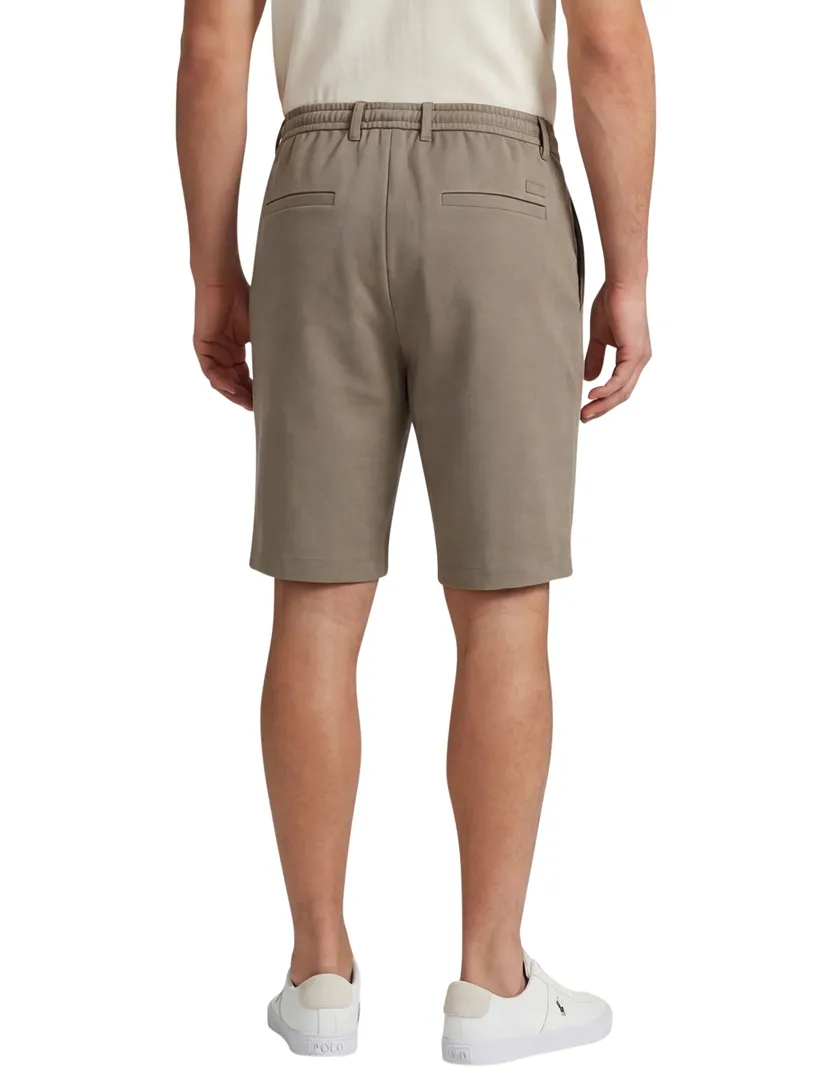 Bermuda Cavallaro Zeradino bruin slim fit elastische band