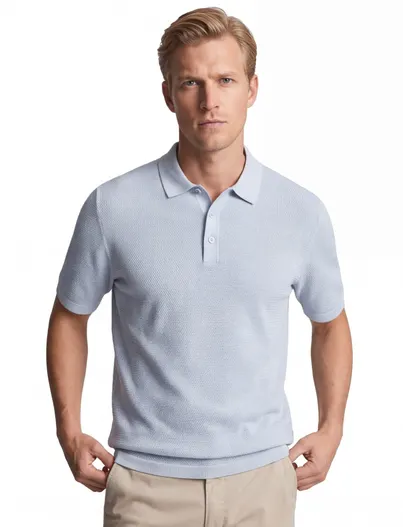Jack & Jones Poloshirt lichtblauw Jack & Jones Plus Size katoen