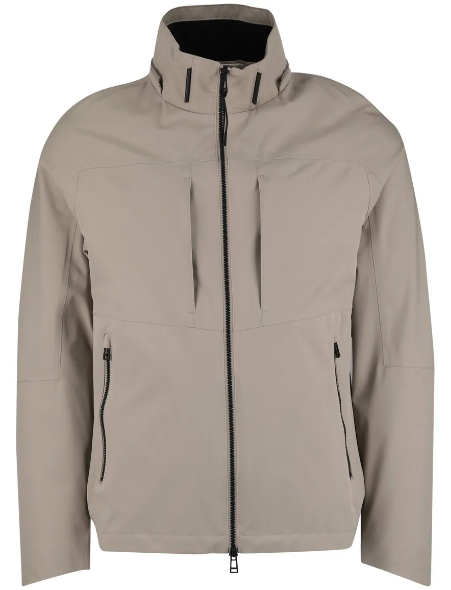 Beige kort windjack Reset normale fit