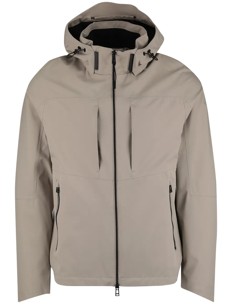 Beige kort windjack Reset normale fit