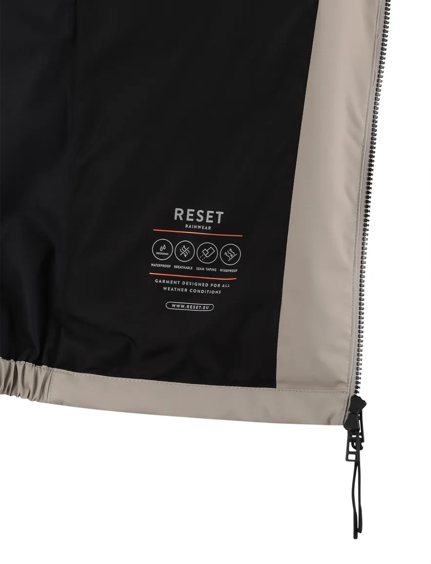 Beige kort windjack Reset normale fit