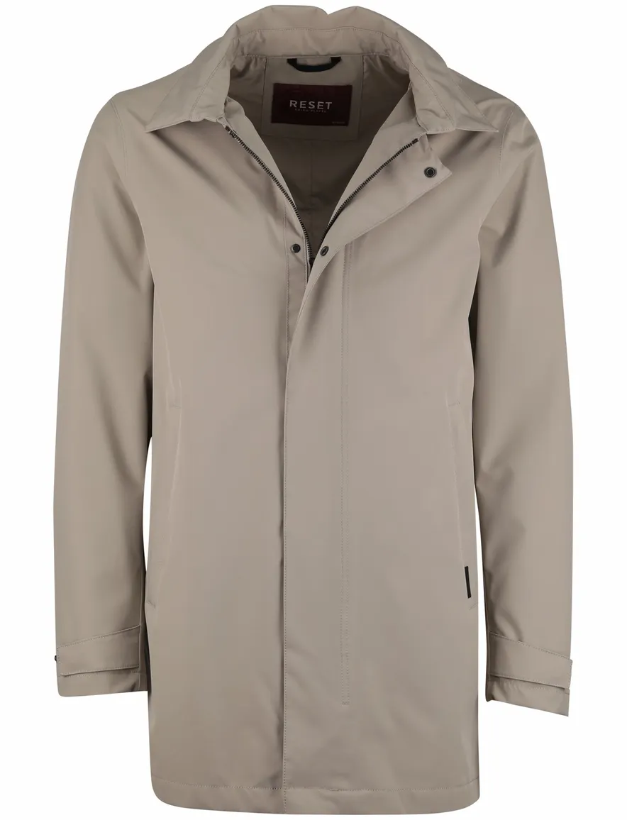 Reset tussenjas waterdicht capuchon beige