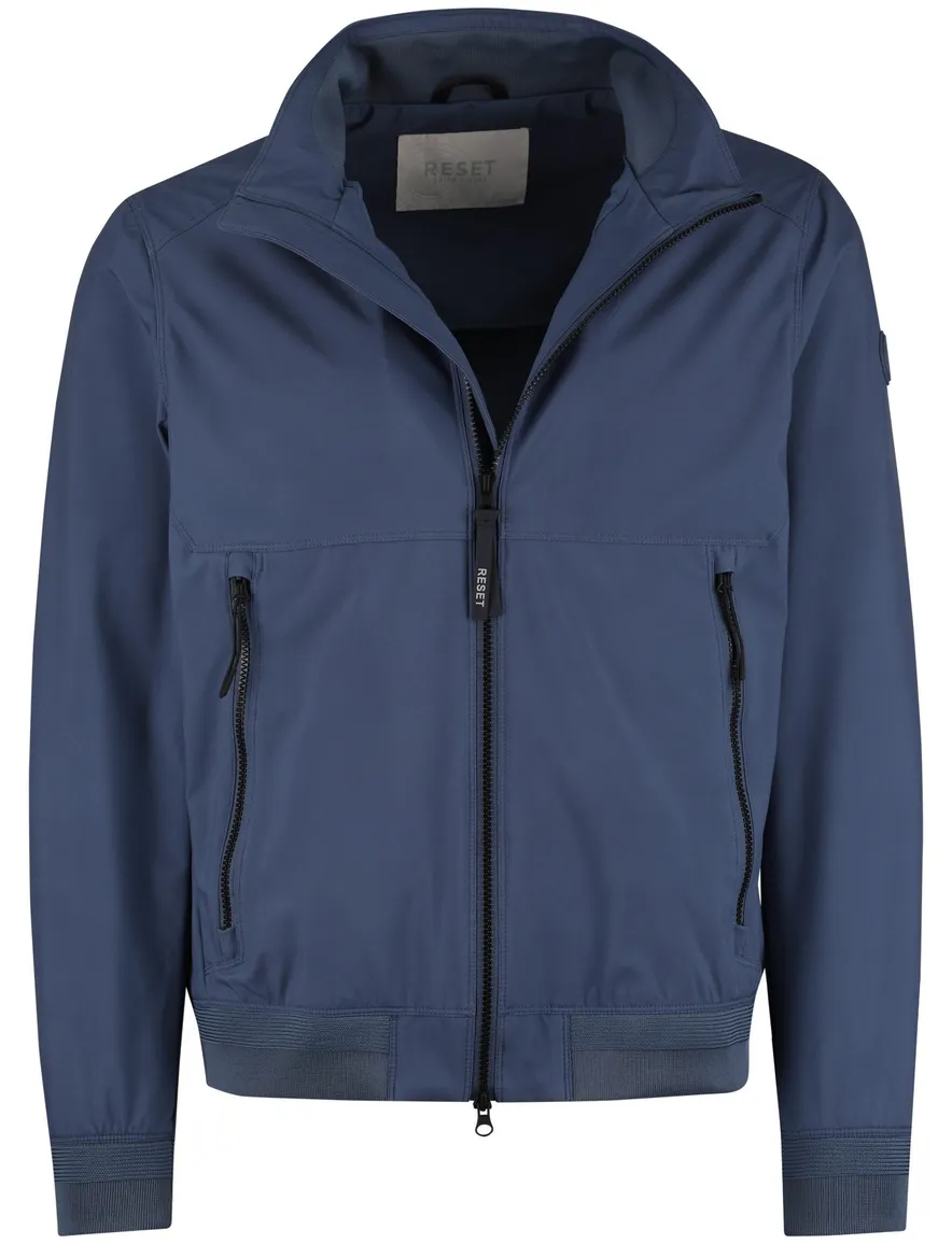 Reset Cadiz jas blauw zwarte rits