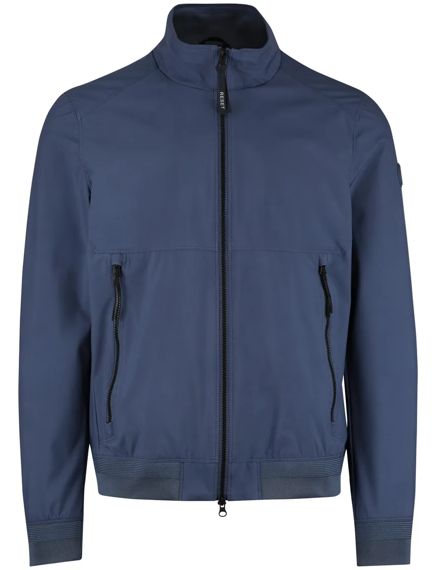 blauwe zomerjas Reset Cadiz normale fit