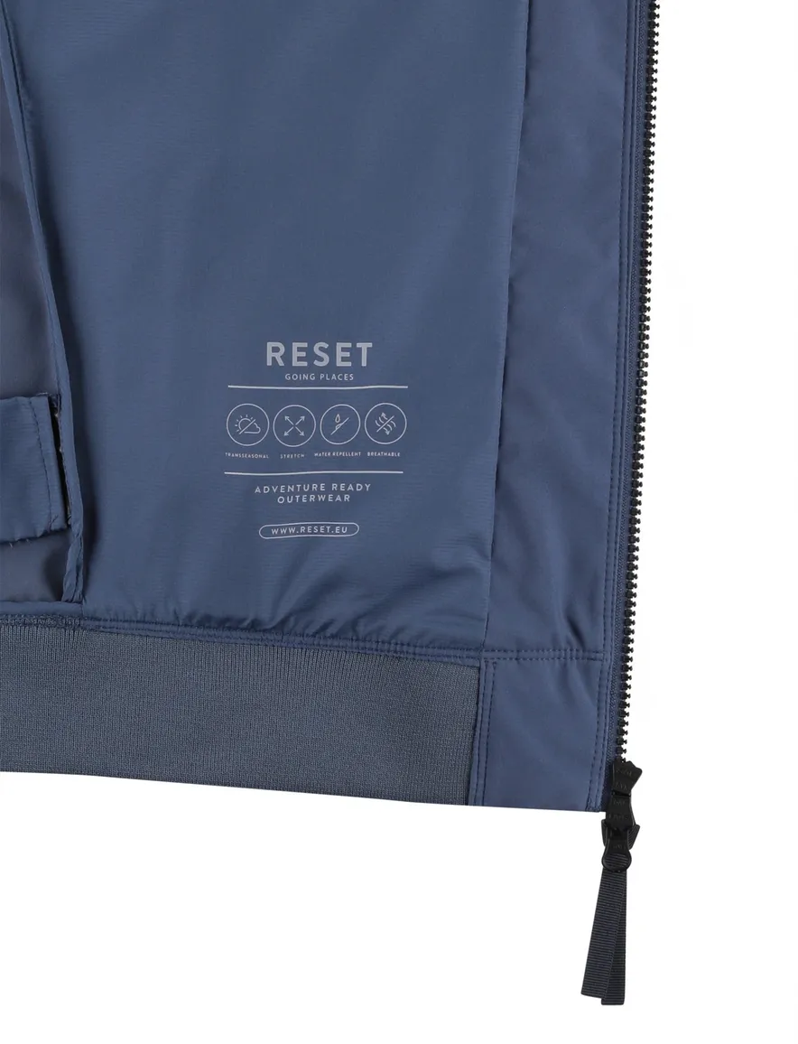 blauwe zomerjas Reset Cadiz normale fit