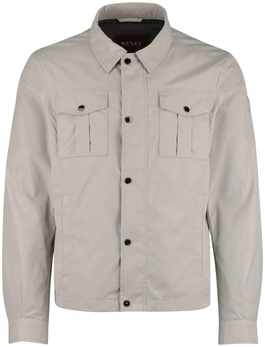 Reset beige zomerjas dubbele borstzak