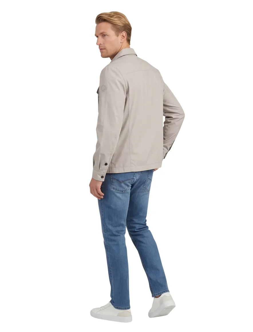 Reset beige zomerjas dubbele borstzak