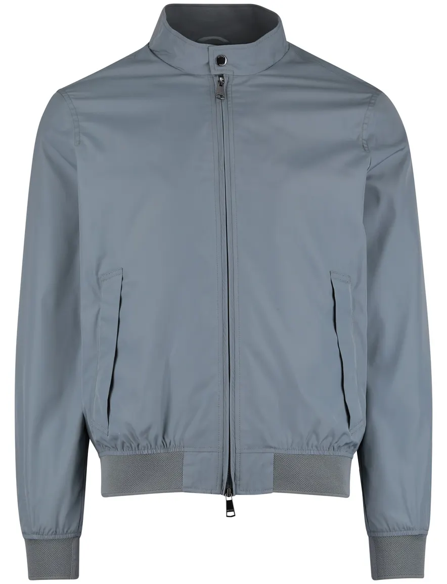 Windjack blauw rits polyester Reset Lucas opstaande kraag