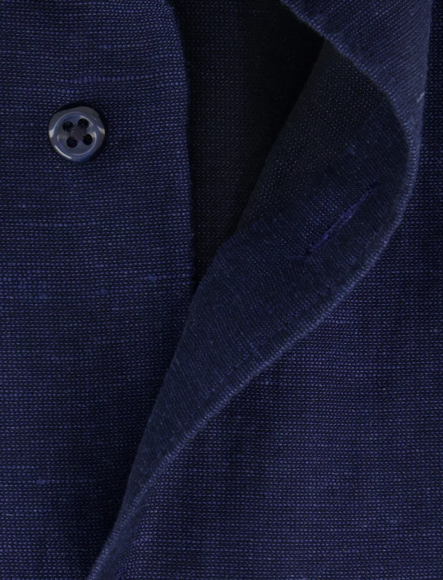Donkerblauw overhemd Eterna Modern fit cutaway