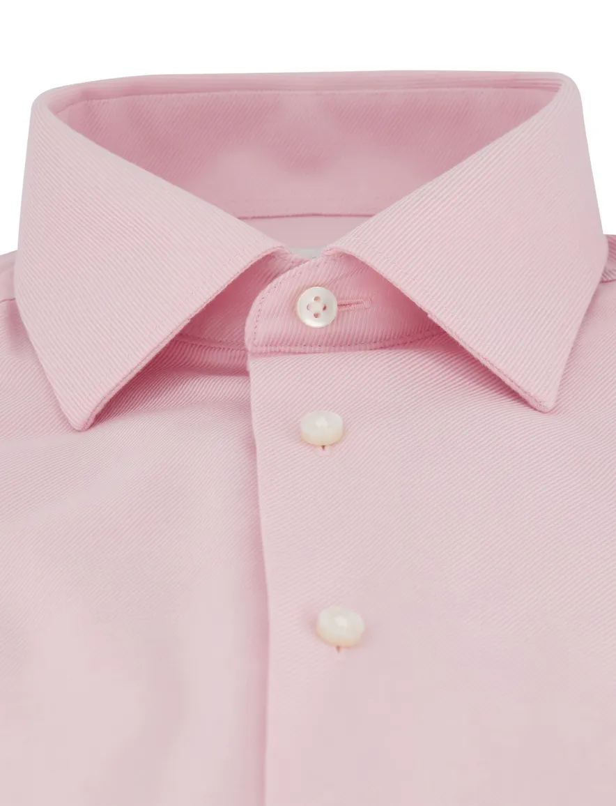 Roze overhemd Eterna Modern fit semi-wide spread boord