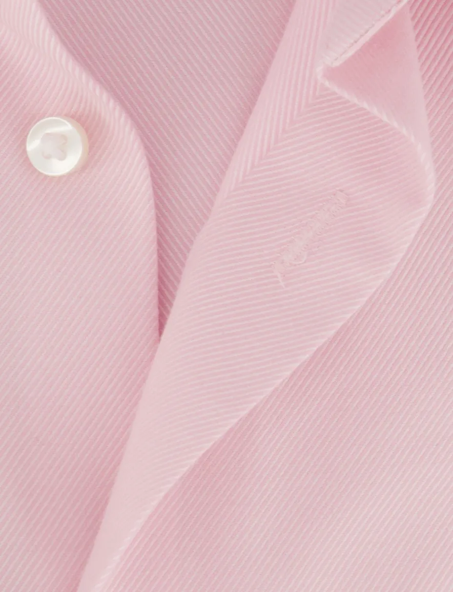 Roze overhemd Eterna Modern fit semi-wide spread boord