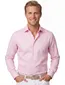 Overhemd Eterna normale fit roze strijkvrij