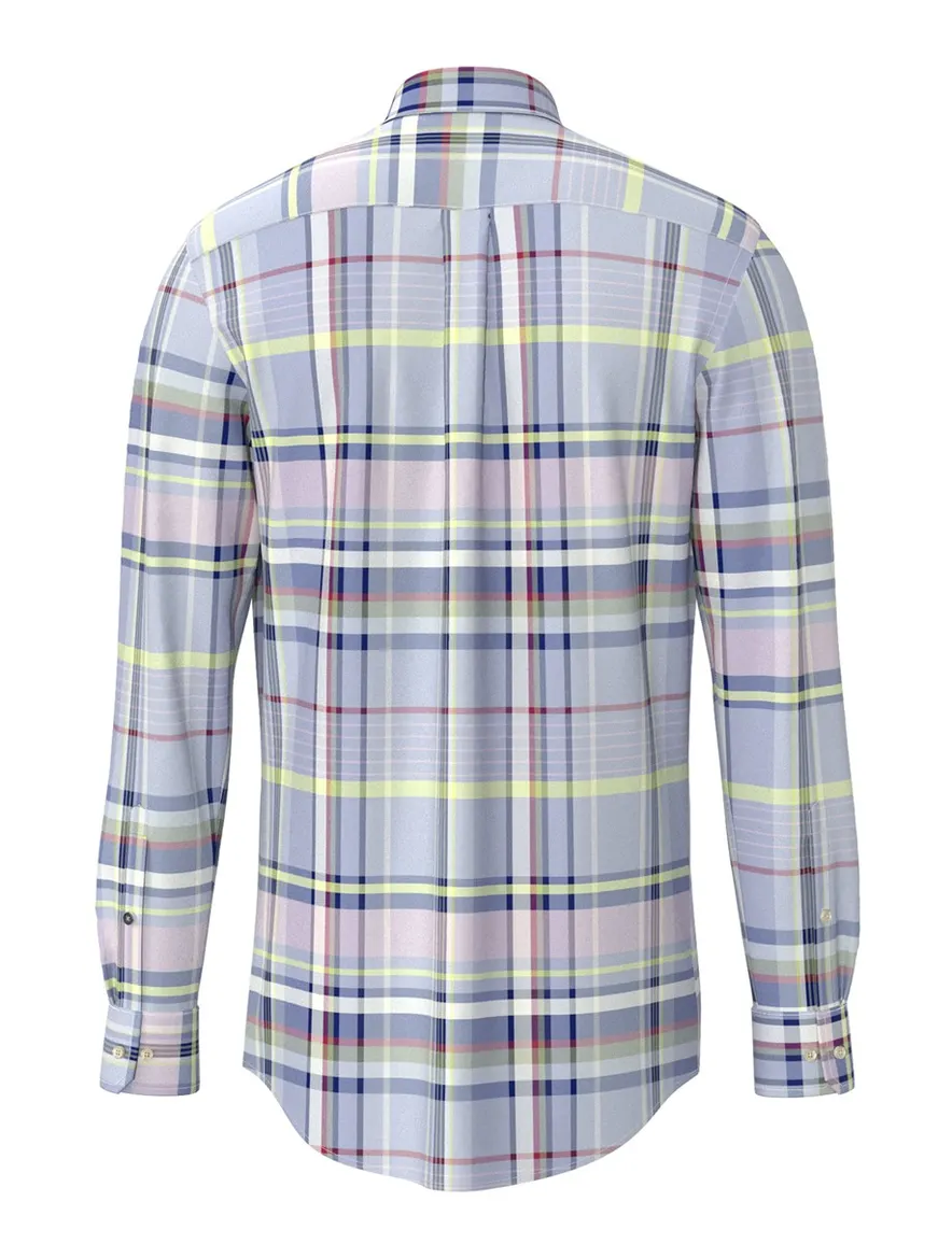 Fynch Hatton overhemd geruit Washed Oxford Check
