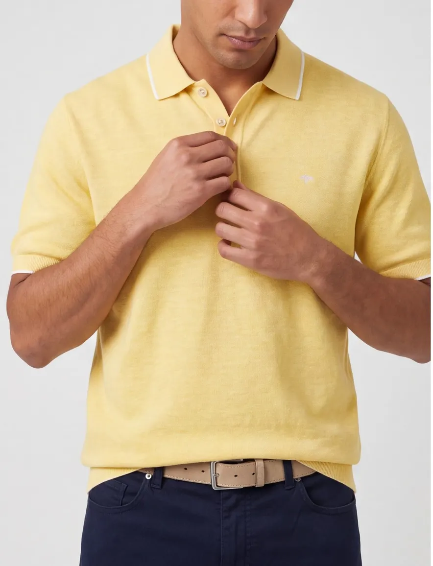 Fynch Hatton polo geel