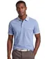 Fynch Hatton gebreide polo blauw contrast boord