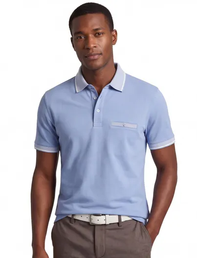 Fynch Hatton Gebreide polo Fynch Hatton blauw