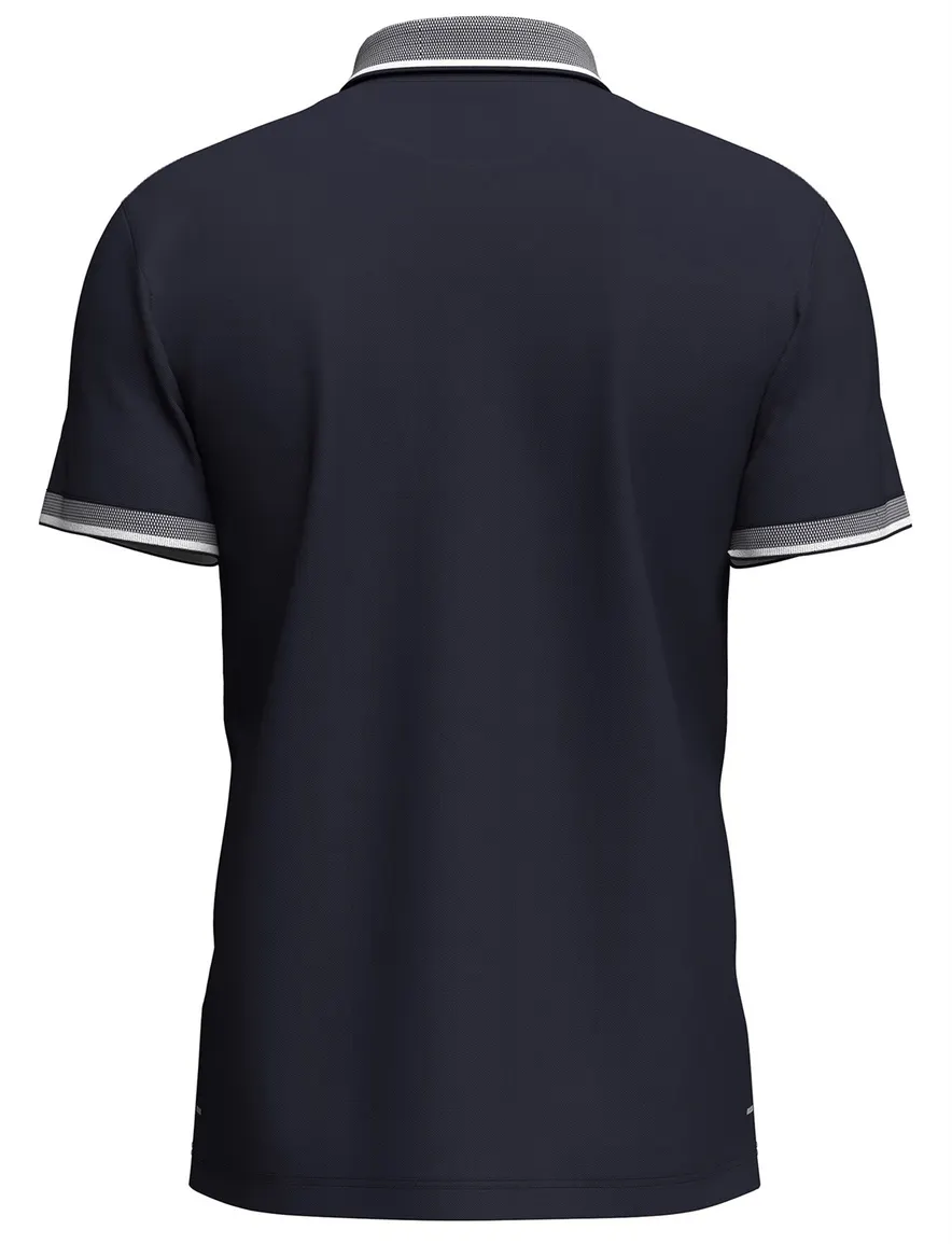 Fynch Hatton mercerised cotton polo donkerblauw
