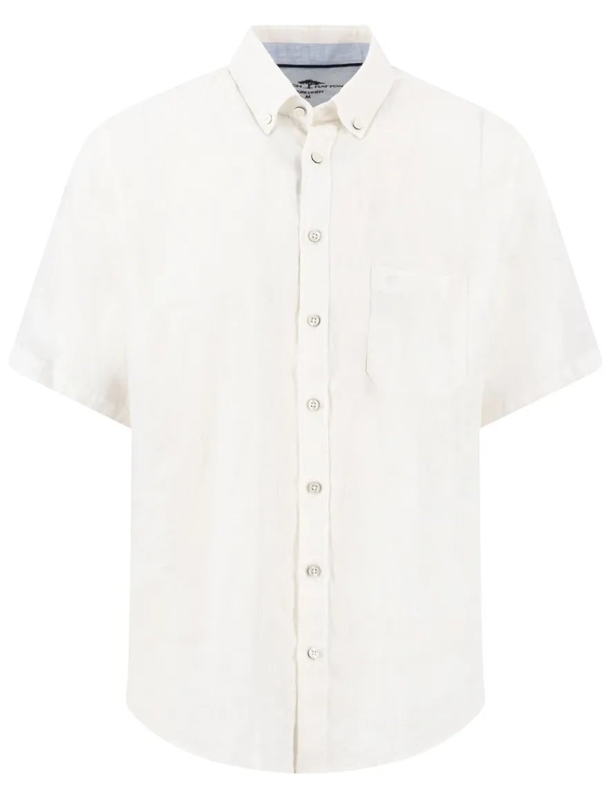 Wit overhemd linnen Fynch Hatton button down