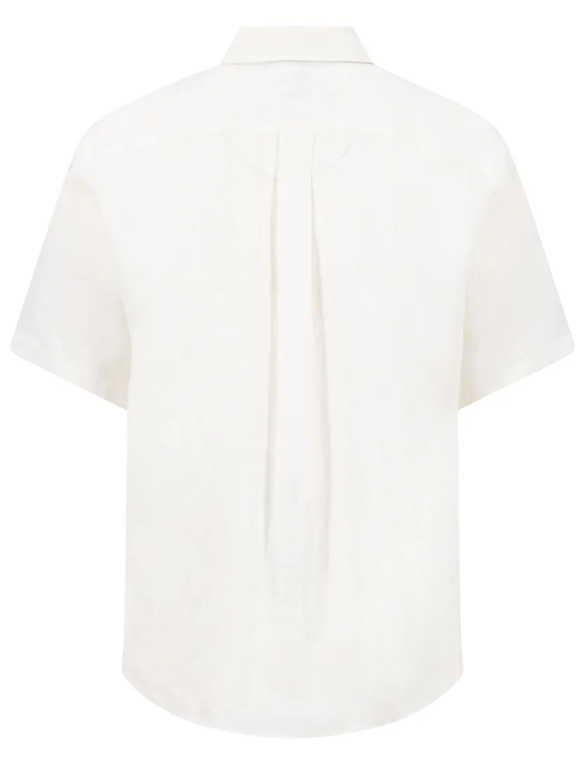 Linnen overhemd wit Fynch Hatton button down