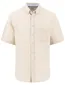 Beige overhemd linnen Fynch Hatton button down