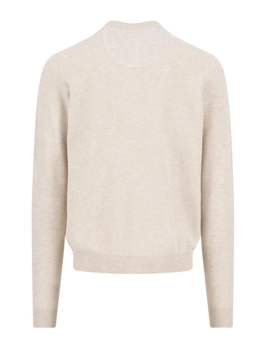 Vest beige Fynch Hatton structuur