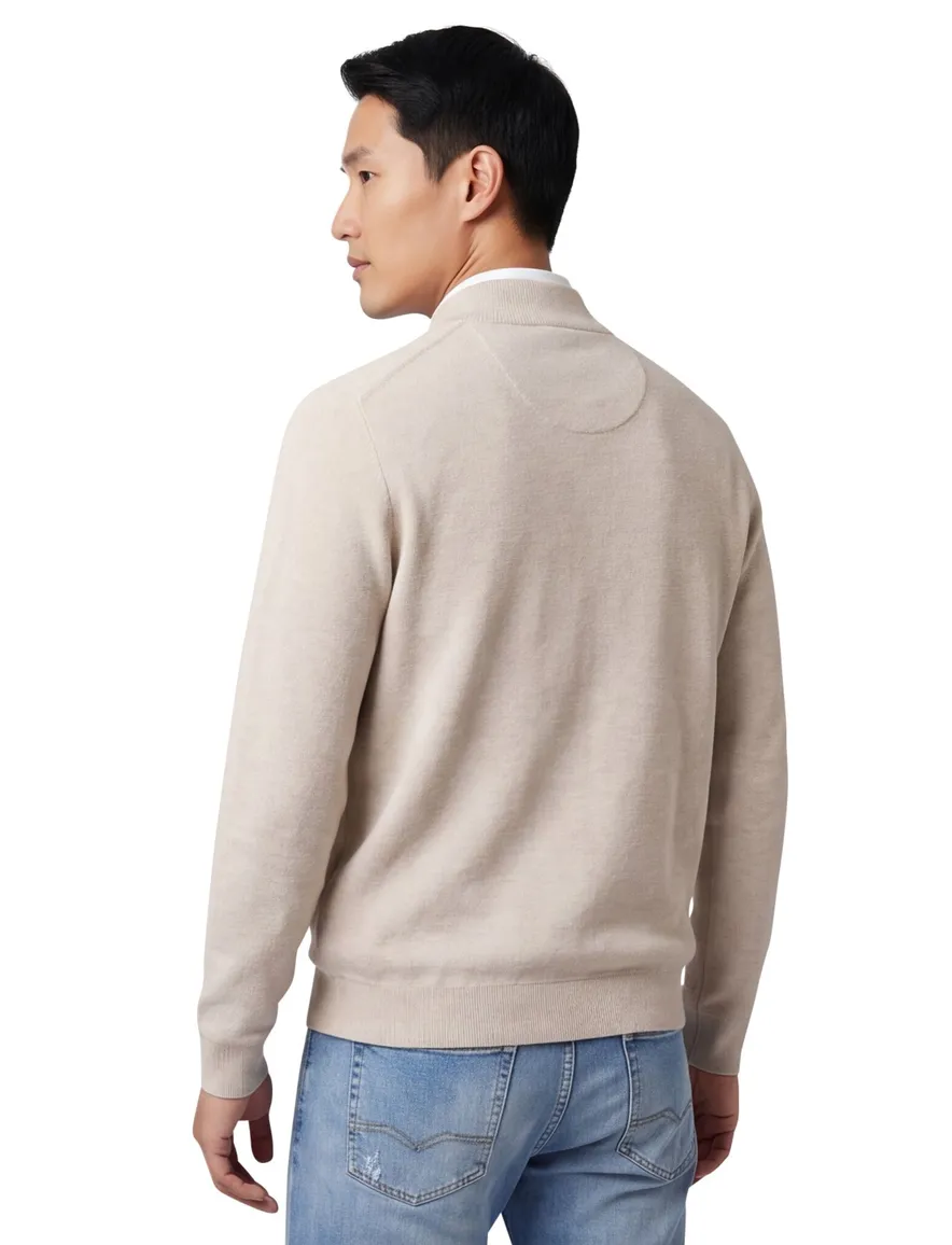 Fynch Hatton vest creme jersey katoen
