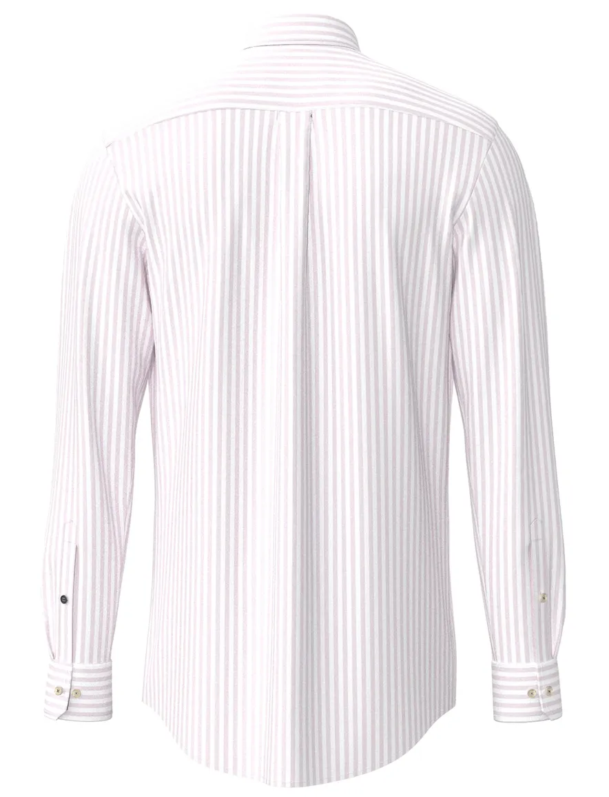 Normale fit overhemd Fynch Hatton roze streepjes