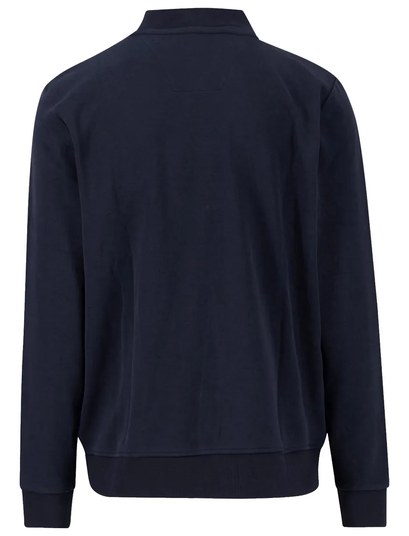 Gewatteerd Fynch Hatton vest donkerblauw Hybrid College Jacket