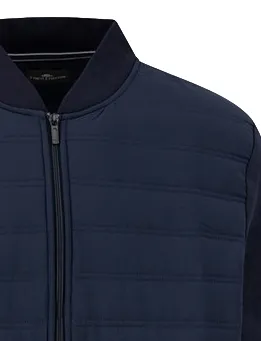 Donkerblauw Fynch Hatton vest gewatteerd modern