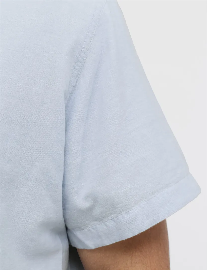 Jack & Jones Plus Size overhemd korte mouw blauw