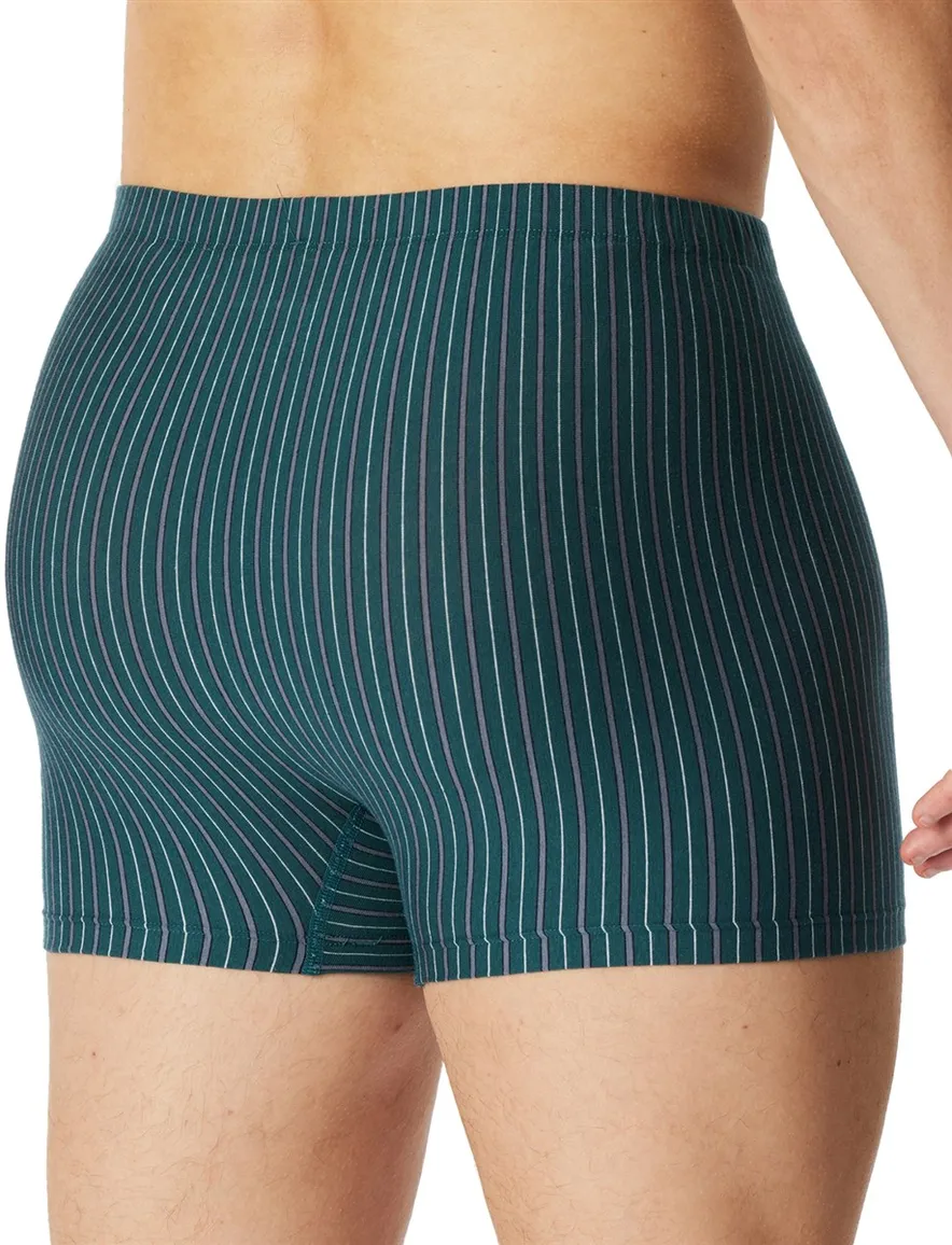 boxershort blauw Schiesser 3-pack groen strepen