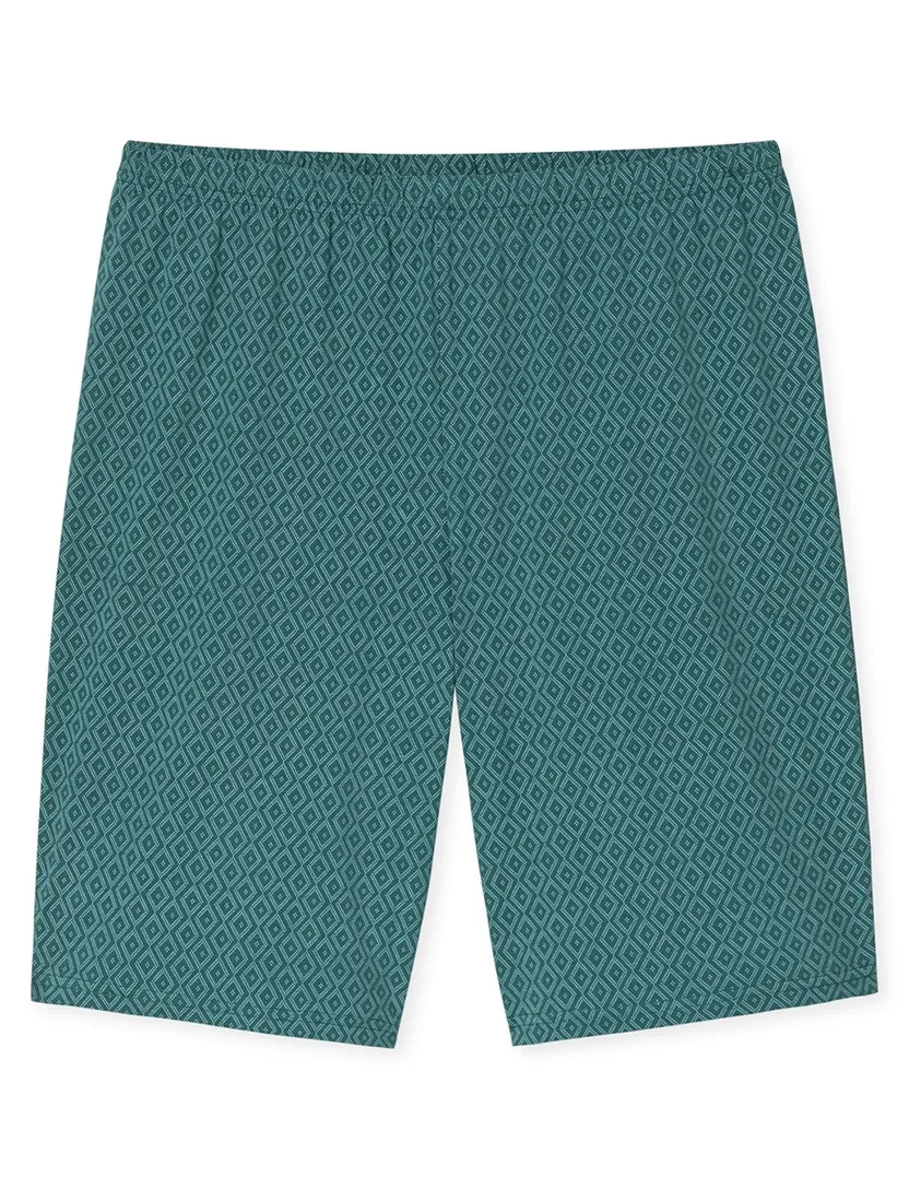 Turquoise geprinte pyjama Schiesser normale fit