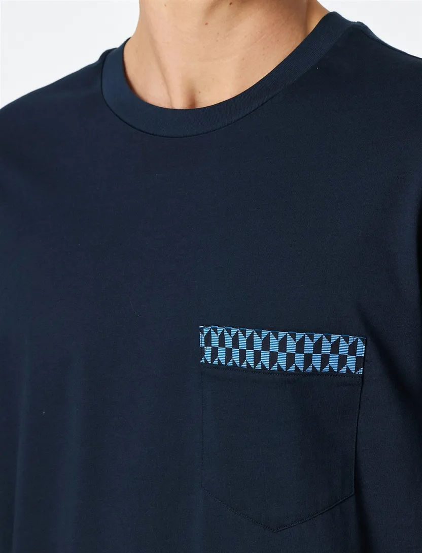 100% katoen nachthemd Schiesser donkerblauw