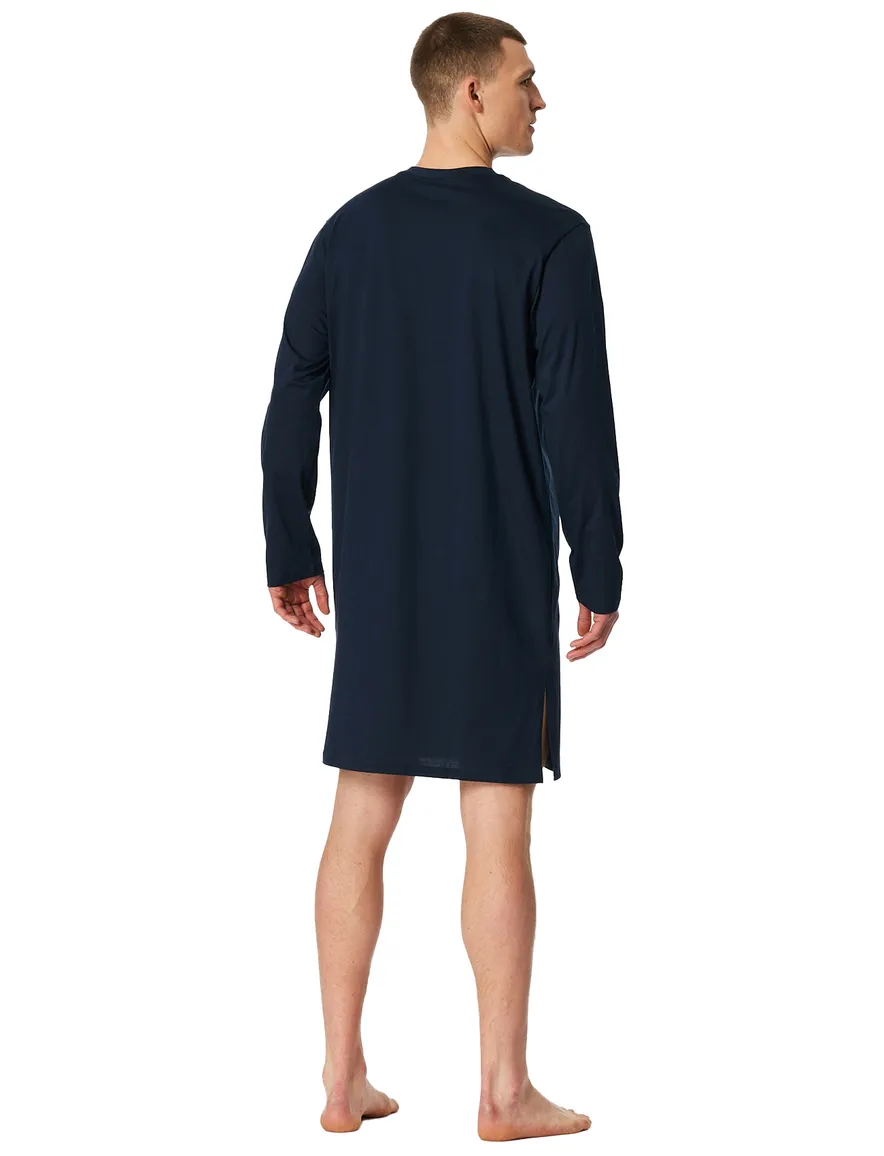donkerblauw nachthemd Schiesser normale fit