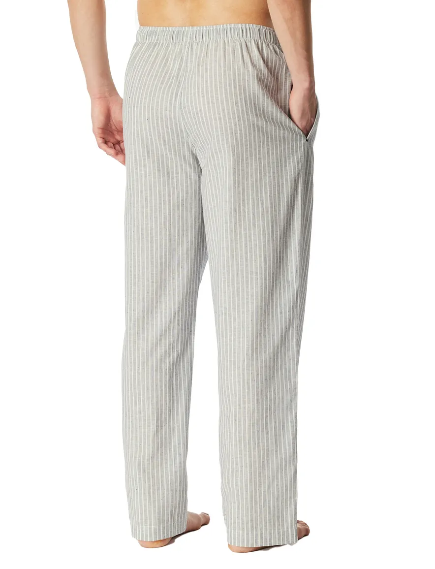 grijs pyjamabroek Schiesser normale fit met strepen
