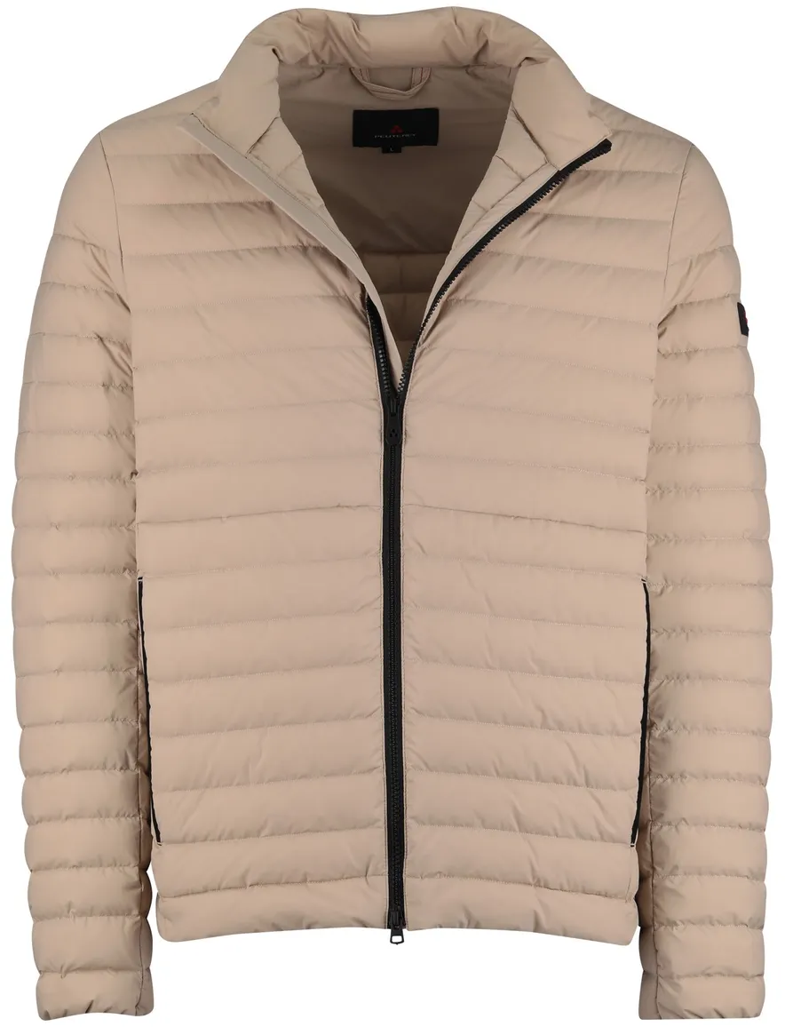 Beige tussenjas Peuterey zonder capuchon zwarte rits