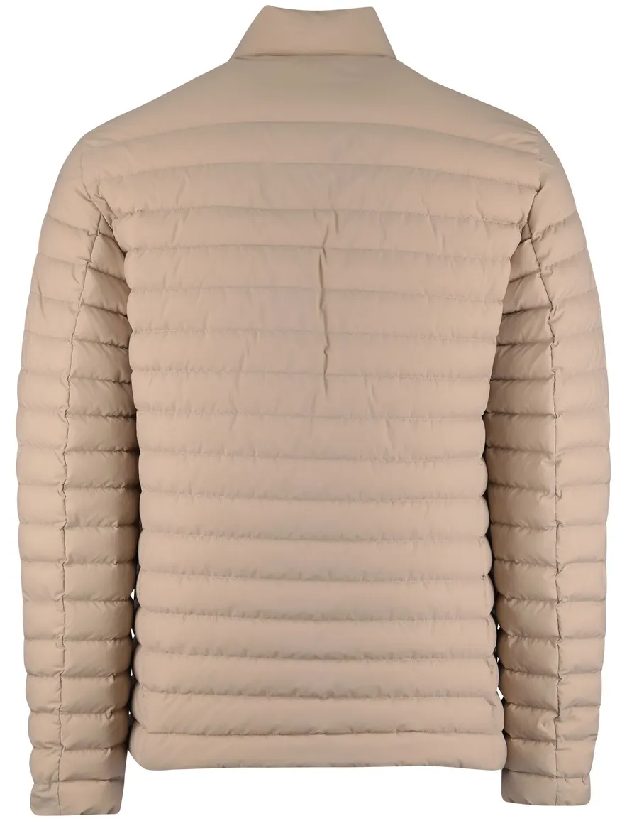 Beige tussenjas Peuterey zonder capuchon zwarte rits
