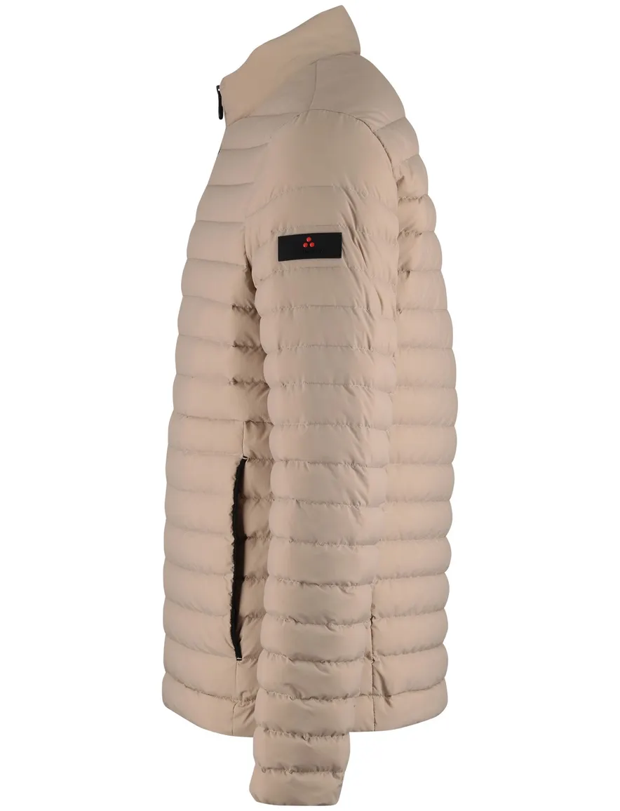 Beige tussenjas Peuterey zonder capuchon zwarte rits