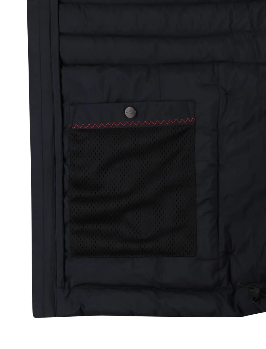 Navy Peuterey bodywarmer puffer dons gevoerd rits
